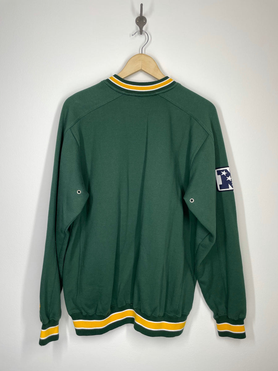 4XL) Embroidered Green Bay Packers Crewneck