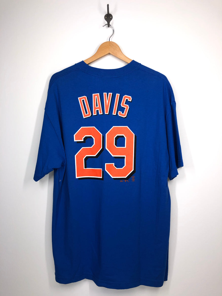 Ike Davis New York Mets T Shirt Men 2XL Adult Black MLB Baseball