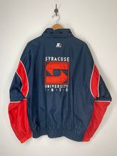 Load image into Gallery viewer, SU Syracuse University Full Zip Windbreaker Nylon Jacket - Starter Large
