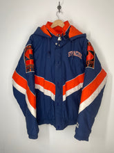 Load image into Gallery viewer, SU Syracuse University Hooded Full Zip &amp; Snap Quilted Lining Winter Jacket - Starter - XL
