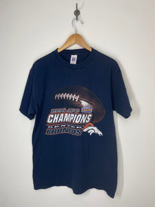 NFL Denver Broncos Football 1998 AFC Champions Super Bowl XXXIII T Shirt - Logo 7 L