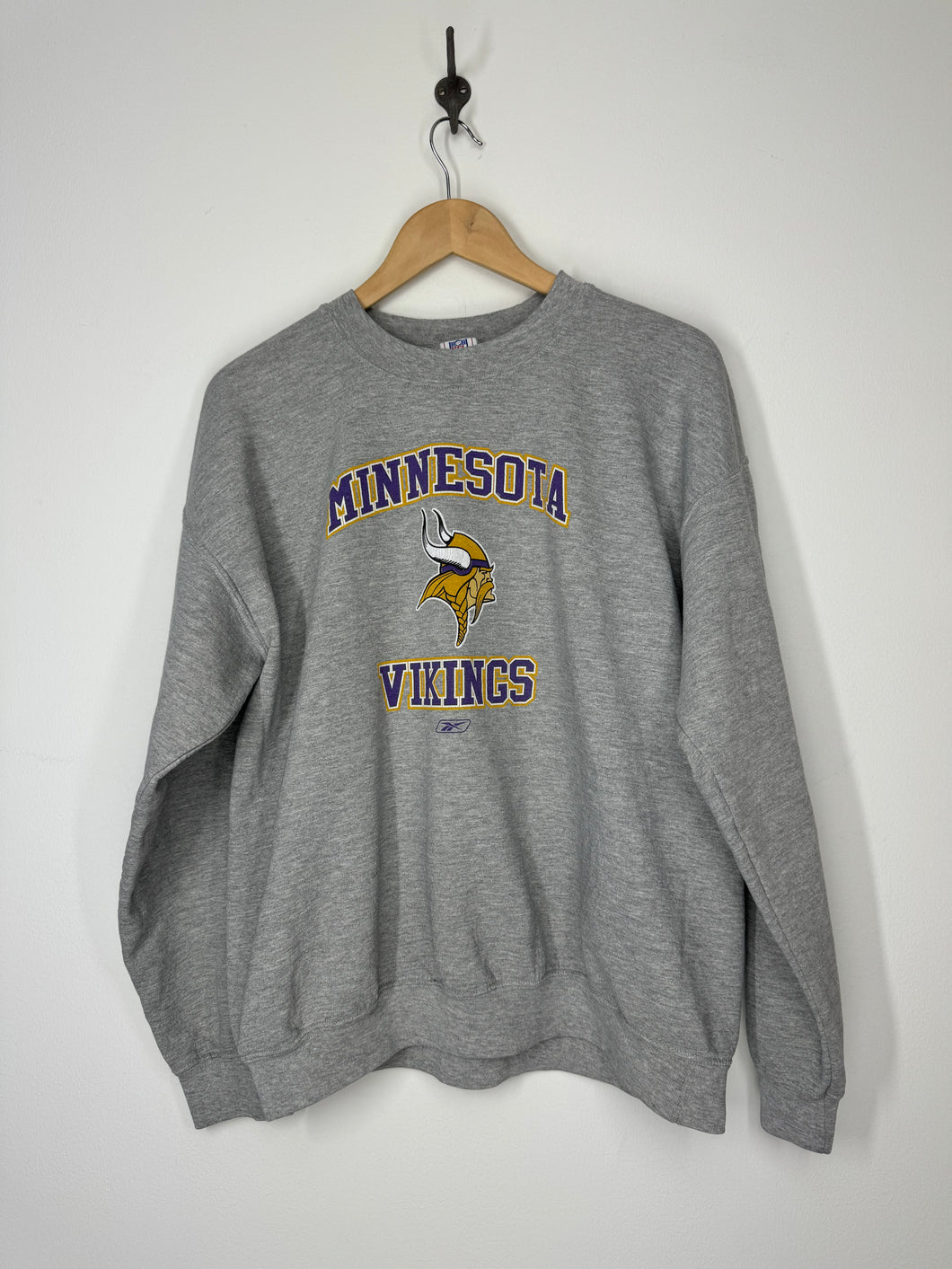 NFL Minnesota Vikings Football Sweatshirt Reebok L