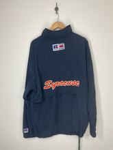 Load image into Gallery viewer, SU Syracuse University 1/2 Zip Snap Hooded Pullover - Russell Athletics - XL
