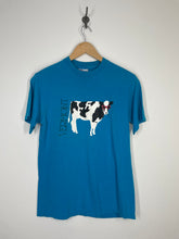 Load image into Gallery viewer, Vermont Cow Wearing Sunglasses T Shirt - Hanes - M
