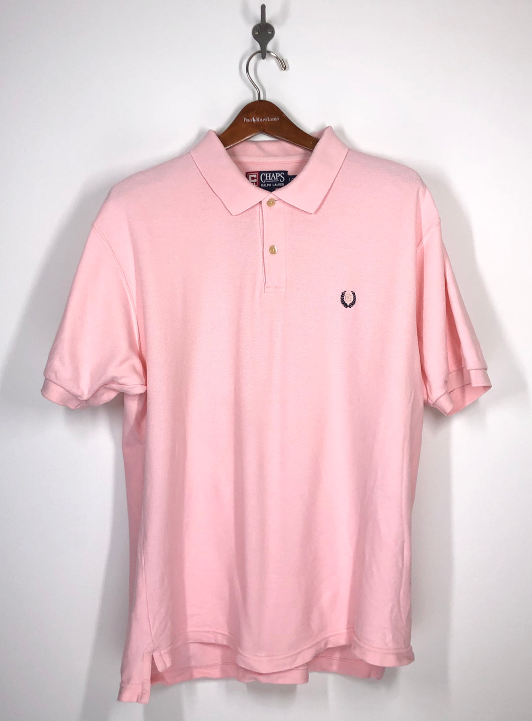 Chaps by Ralph Lauren - Polo Shirt - L - Pink - Iconic Mesh – Lhük