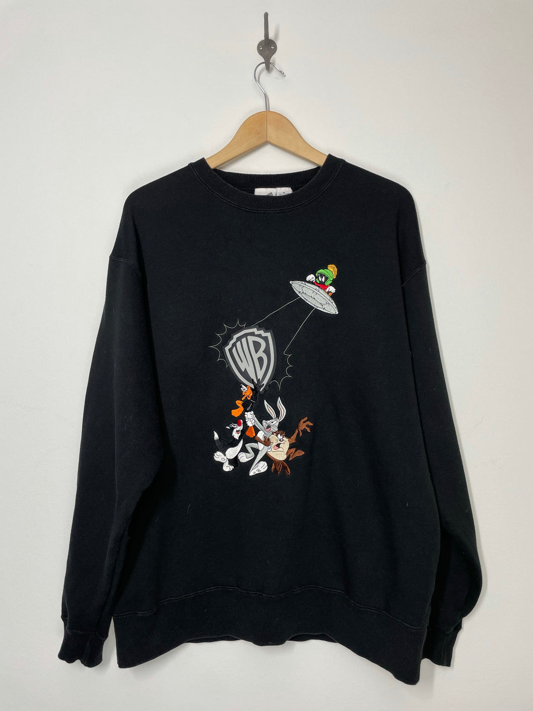 Looney Tunes Embroidered Sweatshirt - Warner Brothers Studio - M