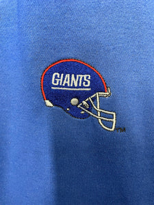 NFL New York NY Giants Football Embroidered 1/4 Zip Hooded Sweatshirt – Lhük