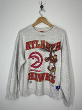 Load image into Gallery viewer, NBA Atlanta Hawks Basketball Crewneck Sweatshirt - Nutmeg - L
