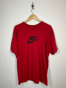Nike - Black Center Spell Out Logo Shirt - Silver Tag - L