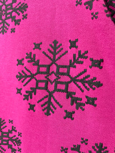 Snowflake All Over Puff Print Winter Sweatshirt - Ricki - S