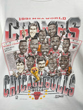 Load image into Gallery viewer, NBA Chicago Bulls Basketball 1991 World Champions Caricature T Shirt - XL
