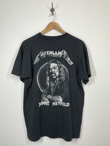 Metallica Lead Singer James Hetfield Rock Concert Tour T Shirt - Screen Stars - XL