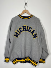 Load image into Gallery viewer, University of Michigan Embroidered Crewneck Sweatshirt - CS Sportswear - XL
