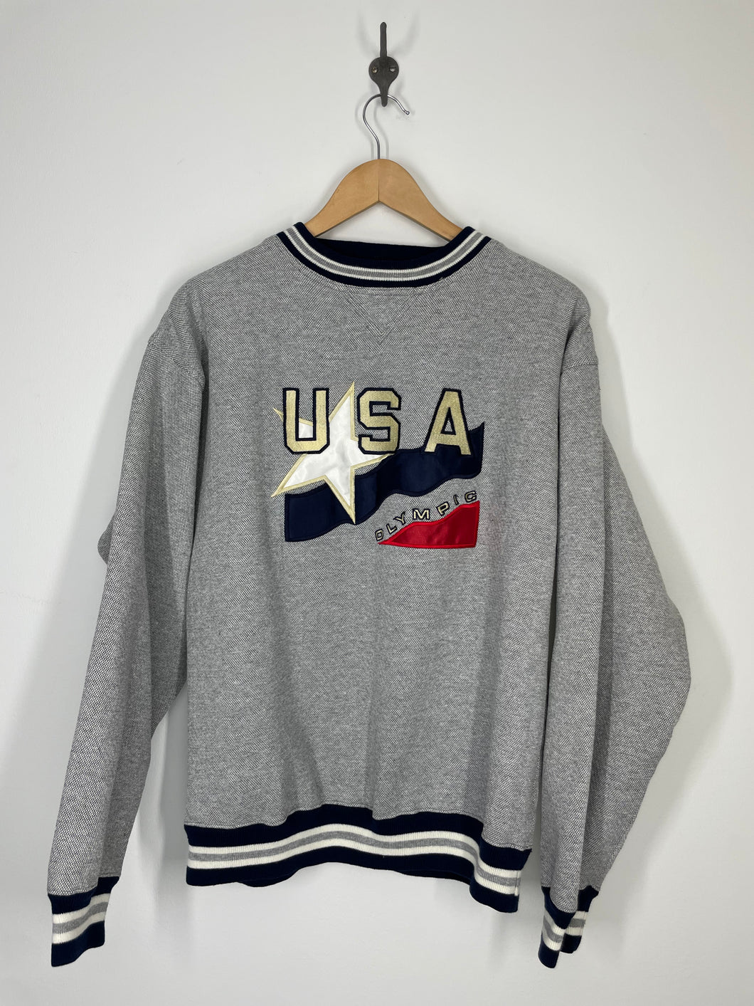 USA Olympic Embroidered Crewneck Sweatshirt - USA - M