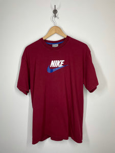 Nike - Center Spell Out Logo Shirt - Silver Tag - L