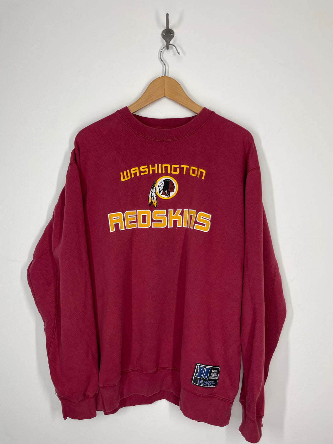 NFL Washington Redskins Football Embroidered Crewneck Sweatshirt