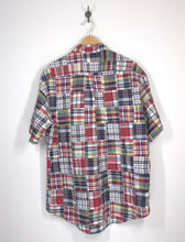 Load image into Gallery viewer, Brooks Brothers - Madras Patchwork - Button Up Short Sleeve Shirt  - L
