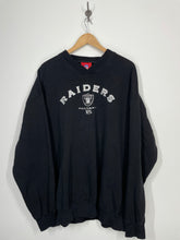 Load image into Gallery viewer, NFL Oakland Raiders Football Embroidered VNeck Sweatshirt - 2XL
