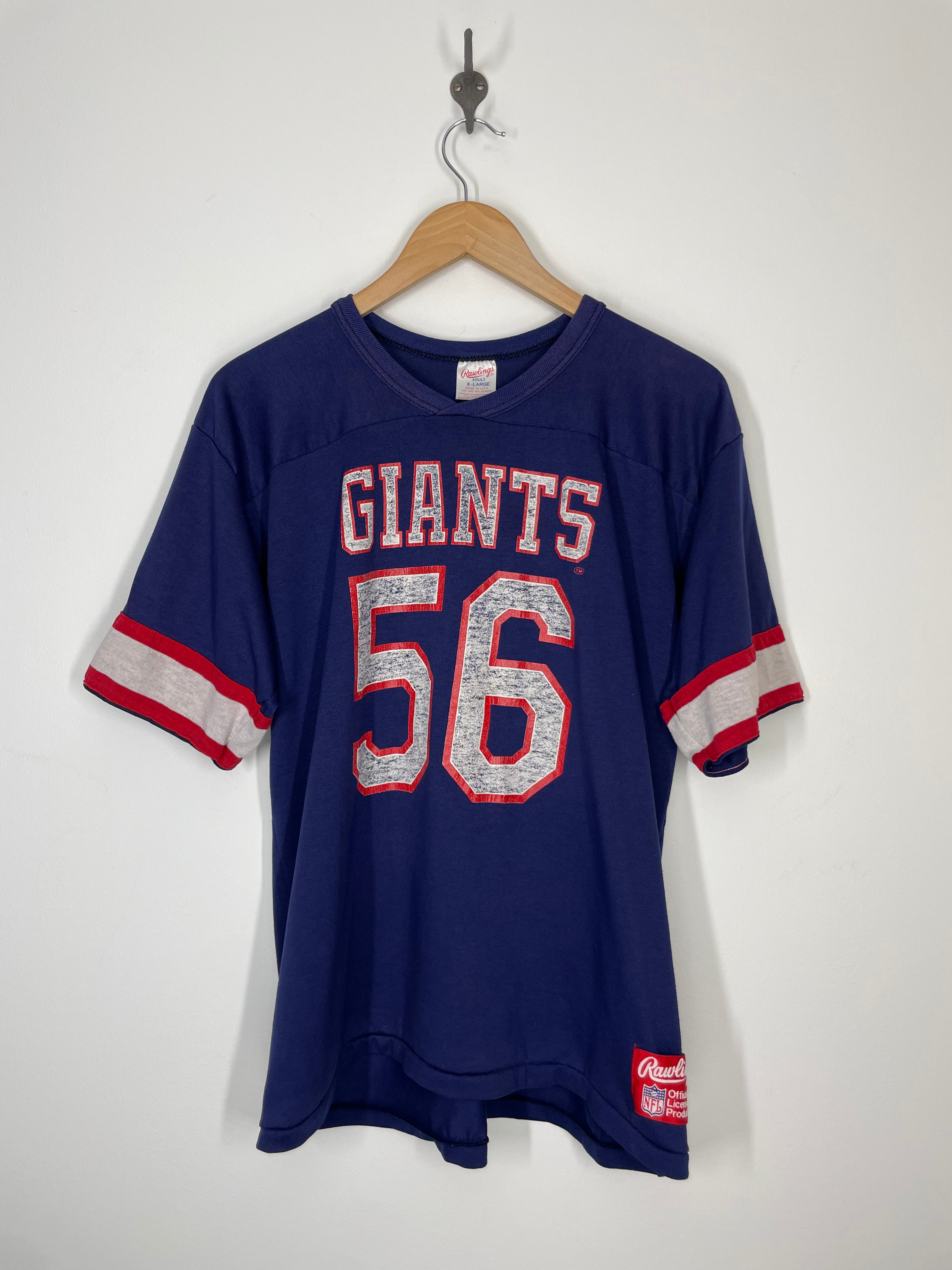 NWT LAWRENCE TAYLOR #56 New York Giants NFL Football Jersey Style T Shirt NY