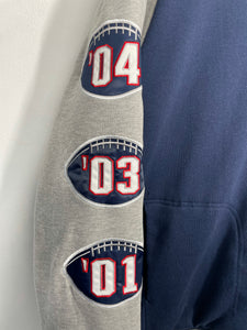 NFL New England Patriots Football Snap Front Quilted Lining Super Bowl Champions Jacket - G III - L