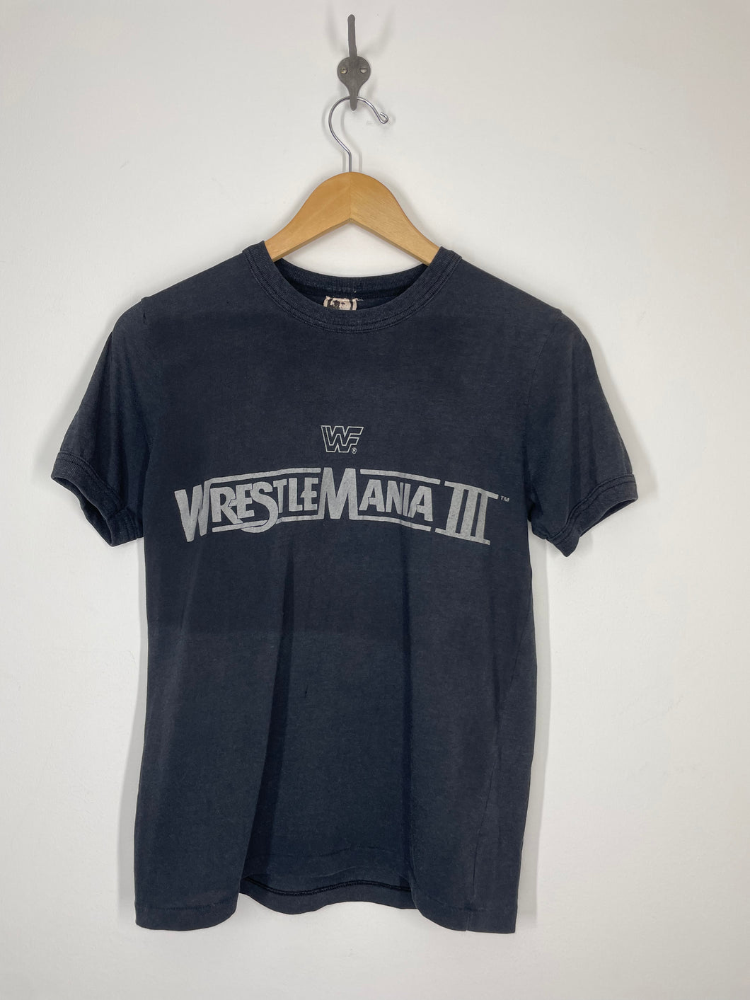 1987 WWF Wrestling Wrestlemania III Pontiac Silverdome T Shirt - M