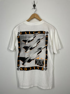 1991 F 16 Falcon Blackbird T Shirt - Oneita - L