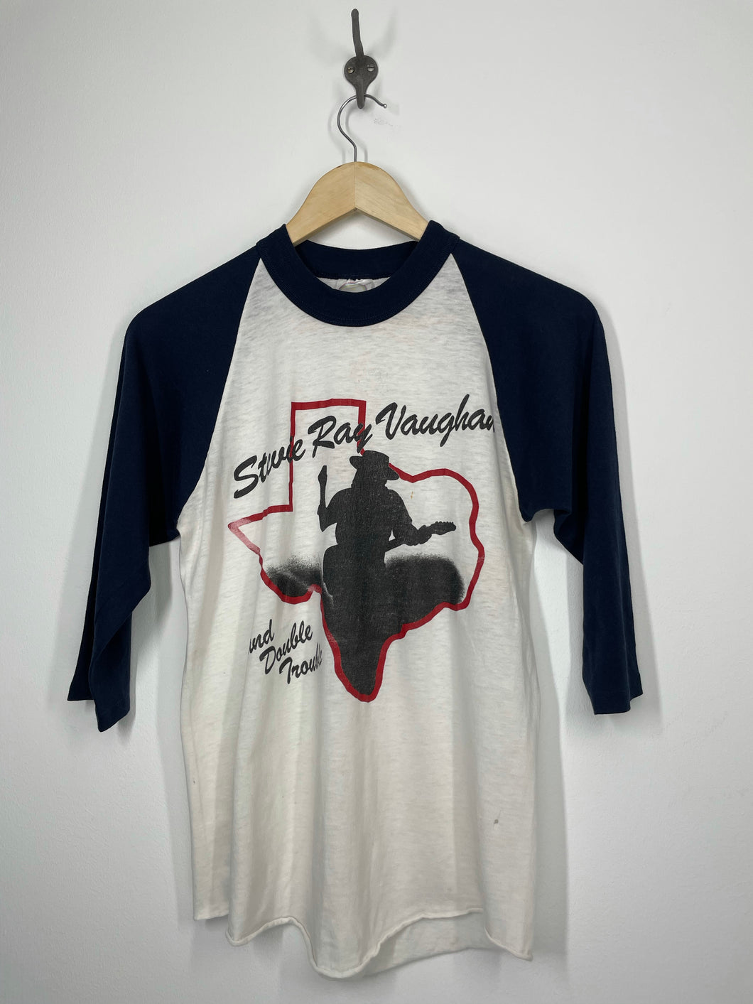 Stevie Ray Vaughan & Double Trouble 1985 Couldn’t Stand the Weather Tour Raglan Shirt - M