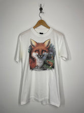 Load image into Gallery viewer, Down To Earth Nature Wear 1990 Fox T Shirt - 3D Emblem - M /  L
