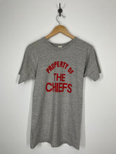 Load image into Gallery viewer, NFL Kansas City Chiefs Football 1980s Property of Graphic T Shirt - Champion - M
