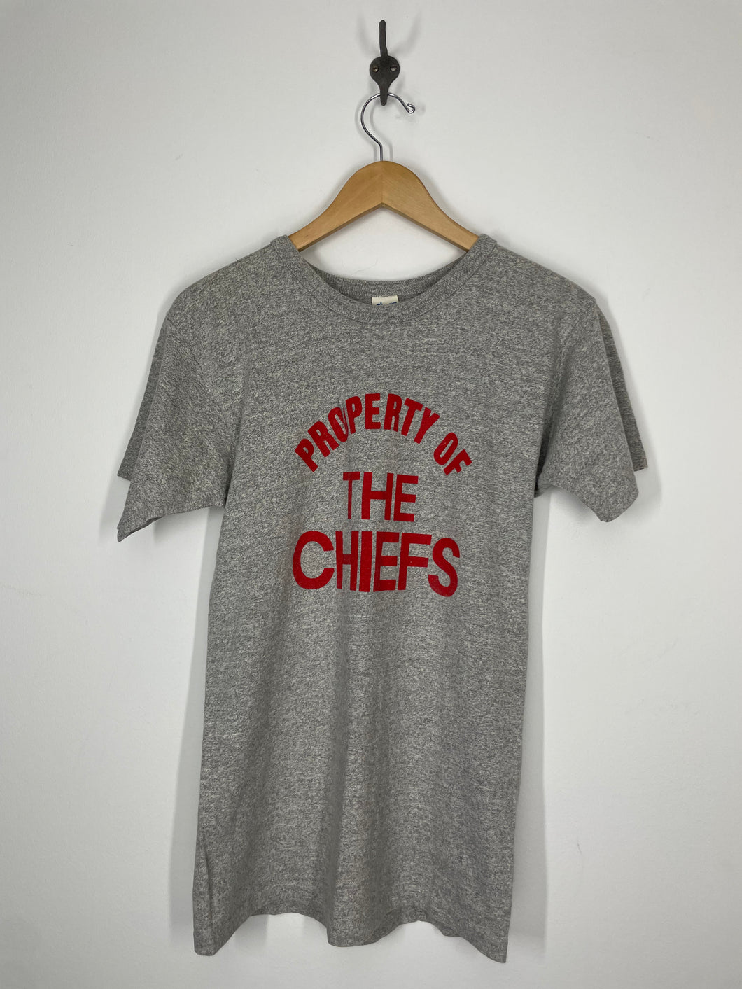 NFL Kansas City Chiefs Football 1980s Property of Graphic T Shirt - Champion - M