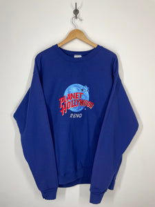 1991 Planet Hollywood Reno Nevada Embroidered Crewneck Sweatshirt - XL