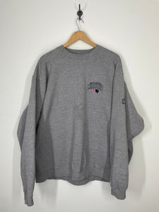 NFL New England Patriots Football Embroidered 2004 Eastern Conference Champions Sweatshirt - Reebok Stadium Collection - XL