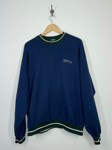 Wilson Athletic Wear Embroidered Crewneck Pullover Sweatshirt