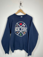Load image into Gallery viewer, New York State - Puff Graphic Crewneck Sweatshirt - Fruit of the Loom - XL

