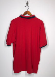 Nautica Polo Shirt - L- Red - Soft Cotton