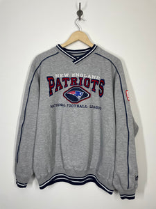 NFL New England Patriots Football Embroidered Sweatshirt - Lee Sport - L