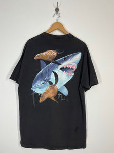 Guy Harvey Original Great White Shark & Seals Pocket T Shirt - XL