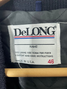 Wool Blank Varsity Letterman Snap Jacket - DeLong - 46 XL