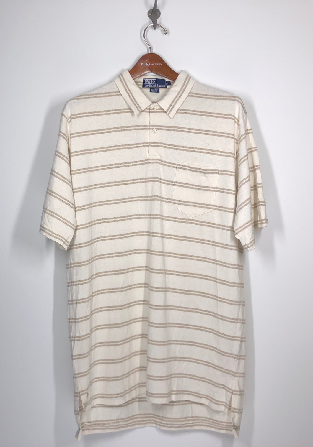 Polo by Ralph Lauren - L - Sand - Cotton Linen