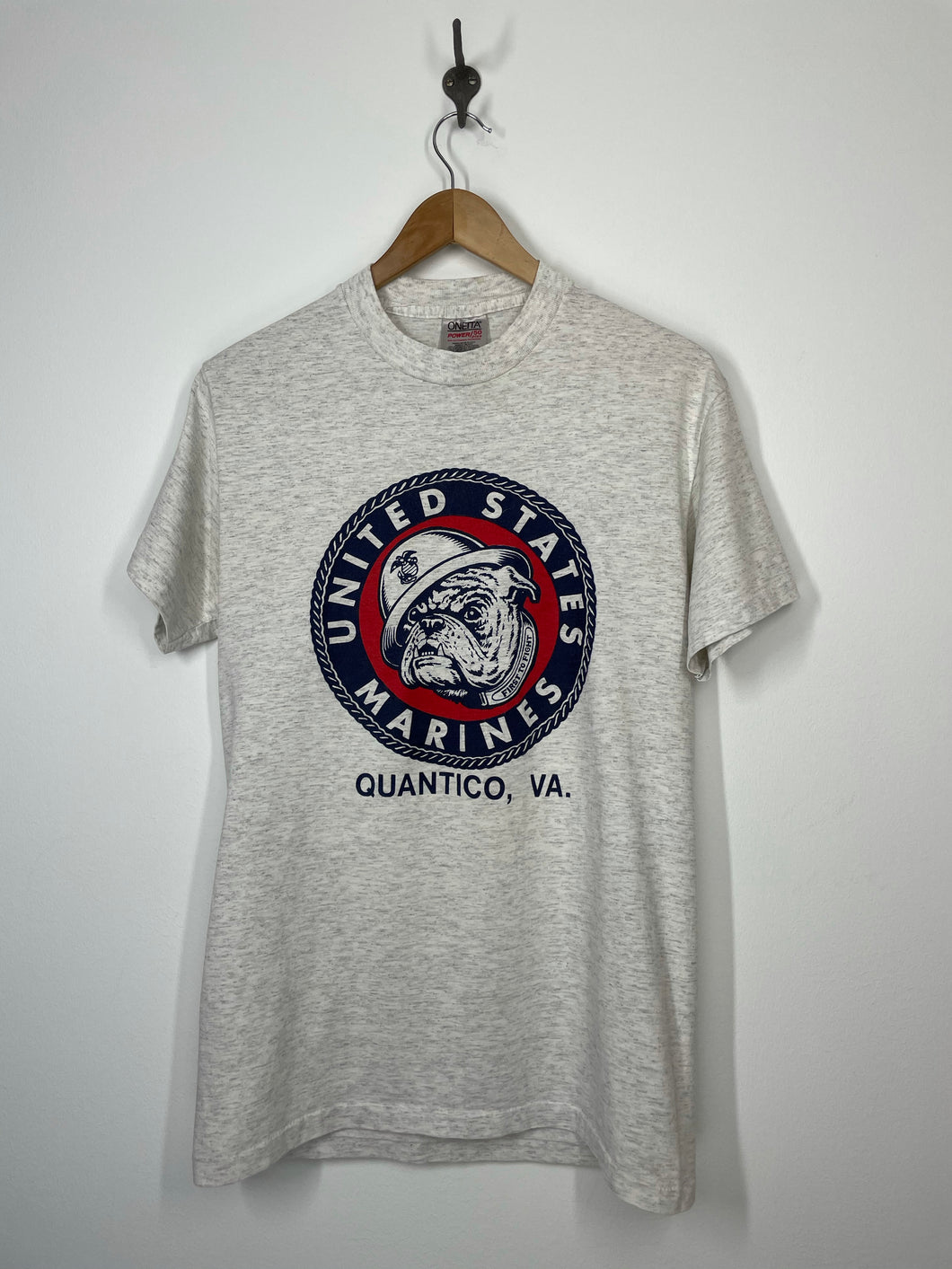 United States Marines Quantico Virginia T Shirt - Oneita - M