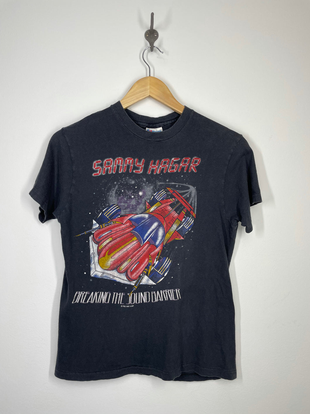 Sammy Hagar - 1983 The Red Rocker Tour Breaking the Sound Barrier Shirt - Hanes - M