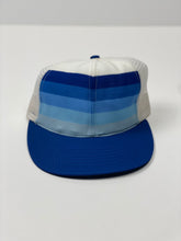 Load image into Gallery viewer, Blue Gradient Mesh Snapback Trucker Hat - Swingster
