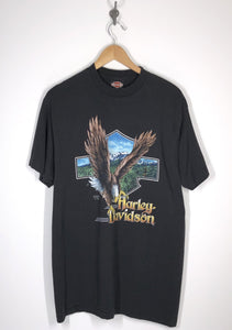 Harley Davidson Motorcycles T Shirt - 3D Emblem 1990