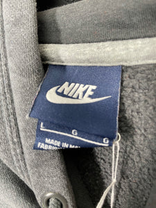 Nike - Embroidered Center Swoosh Hoodie Sweatshirt - Black Tag - L