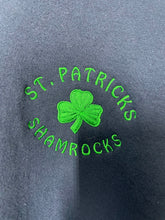 Load image into Gallery viewer, St. Patrick’s Shamrocks Mock Turtleneck Sweatshirt - Jerzees - M
