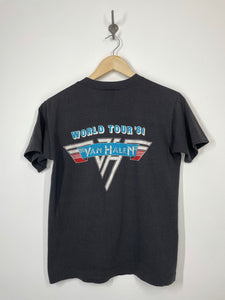 Van Halen 1981 Worldwide Tour Rock Concert T Shirt - Hef T - M