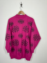 Load image into Gallery viewer, Snowflake All Over Puff Print Winter Sweatshirt - Ricki - S
