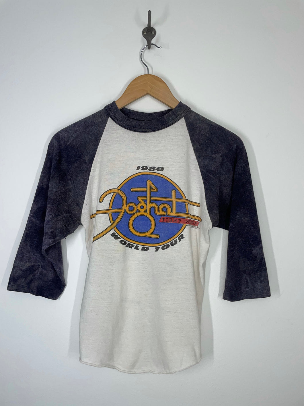 Foghat Tight Shoes 1980 World Tour Raglan 3/4 Sleeve Shirt - S