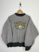 Load image into Gallery viewer, NFL Pittsburgh Steelers Football Embroidered Sweatshirt - Lee Sport - XL/XXL
