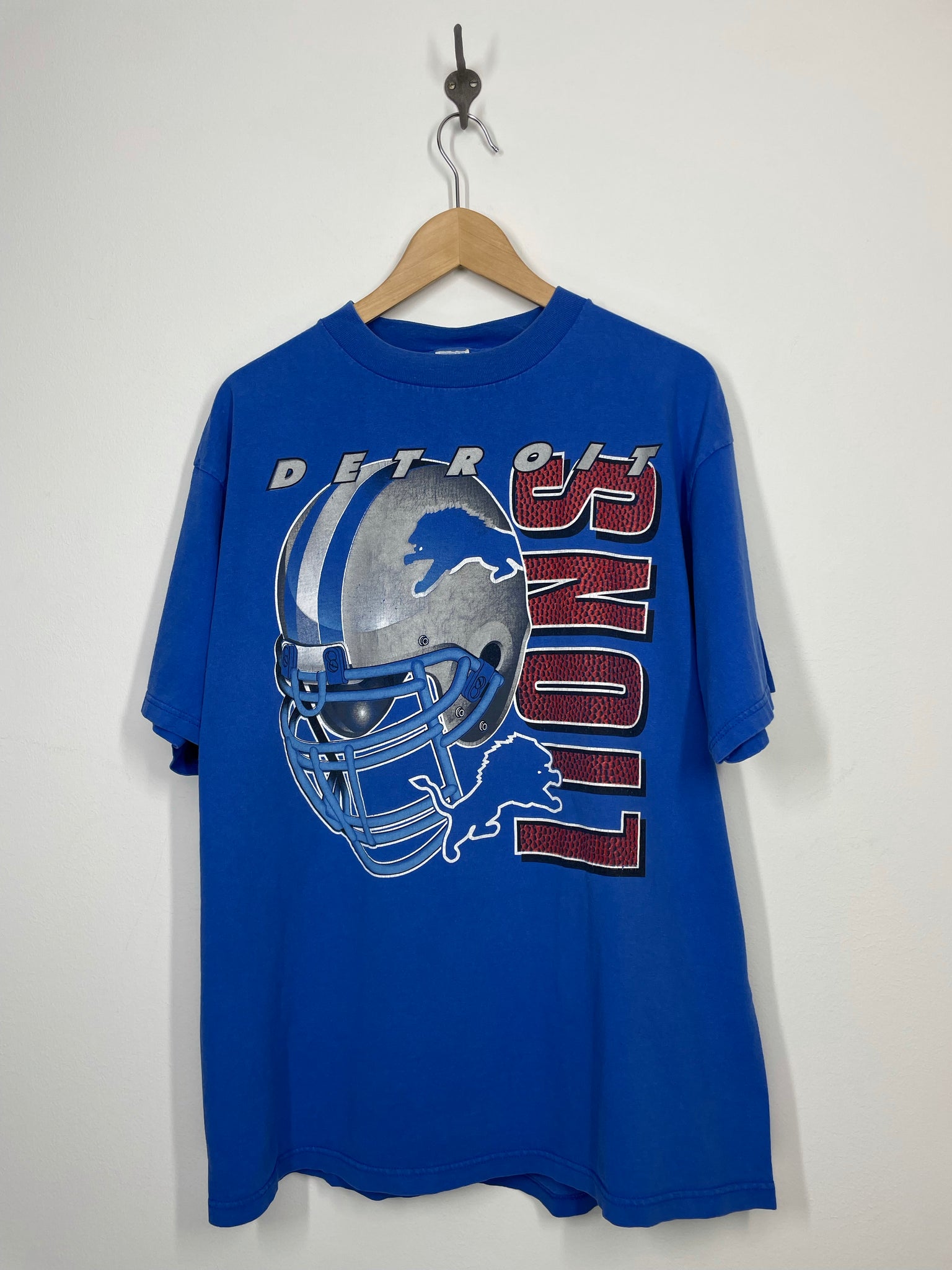 Vintage NFL Detroit Lions V Neck T Shirt Jersey